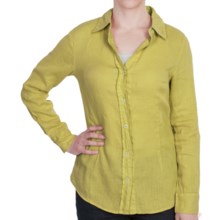 85%OFF レディースカジュアルシャツ ディランヴィンテージリネンシャツ - ロングスリーブ（女性用） dylan vintage Linen Shirt - Long Sleeve (For Women)画像